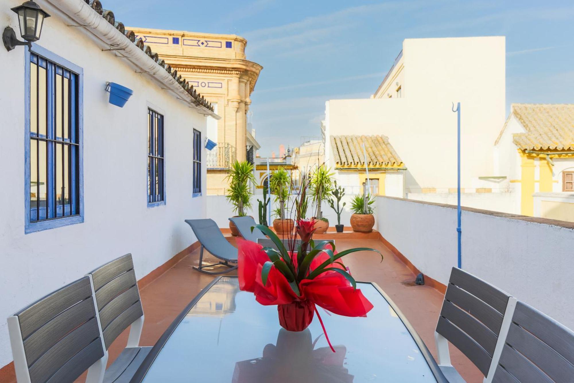 DescubreHome Penthouse Santa Cruz, Gran Terraza Privada Sevilla Exterior foto